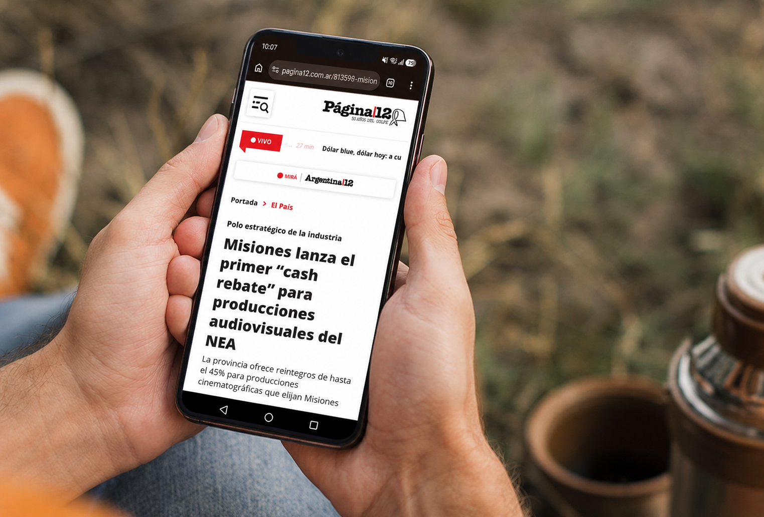Ejemplo de nota patrocinada de GO Lab